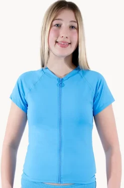 Girls Cap Sleeve Rashie|Base Swim Outlet