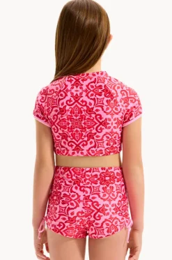 Girls Capri Tile Suntop Set|Seafolly Girls Best