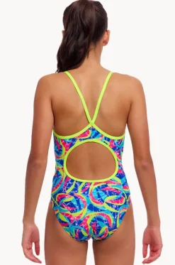Girls Choppy Waters Diamond Back One Piece|Funkita Online