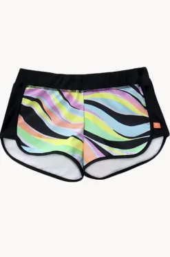 Girls Coastal Wave Boardshort|Salty Ink
