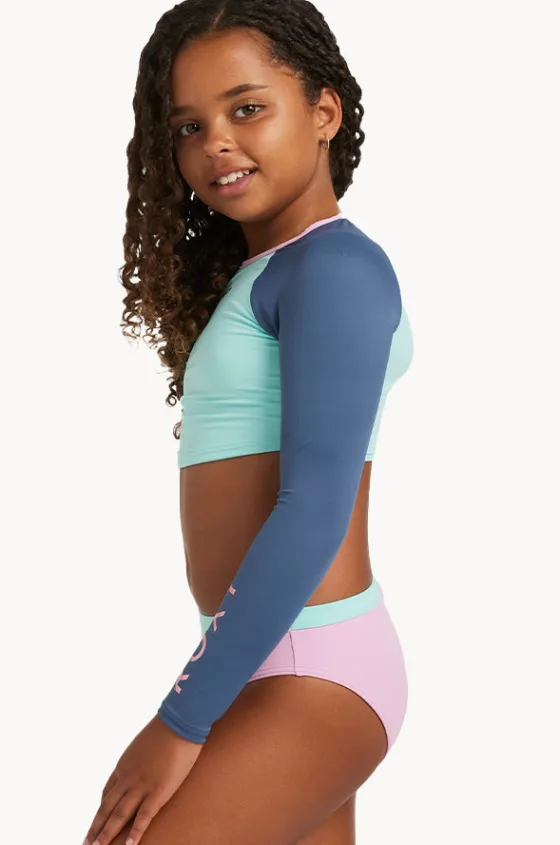 Girls Colorblock Crop Suntop Set|Roxy Outlet