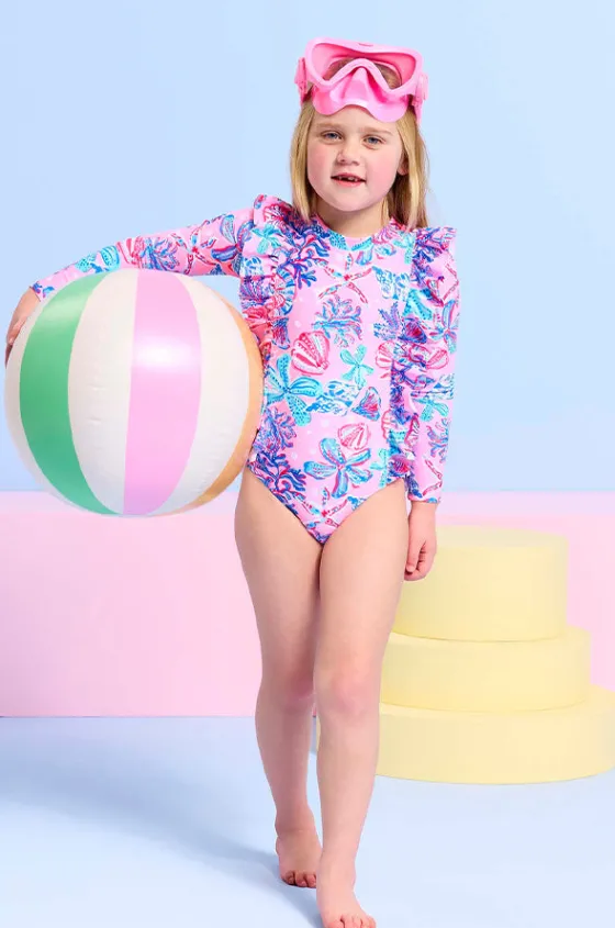 Girls Sea Frill Sunsuit|Seafolly Girls Online
