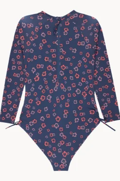 Girls Cute Ditsy Long Sleeve Sunsuit|Roxy New
