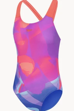 Girls Digital Allover Powerback One Piece|Speedo Best