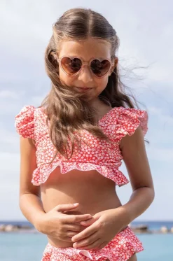 Girls Ditsy Bloom Frilled Crop Set|Snapper Rock Discount