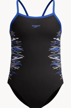 Girls Duo Logo Placement Thinstrap Muscleback One Piece|Speedo Sale