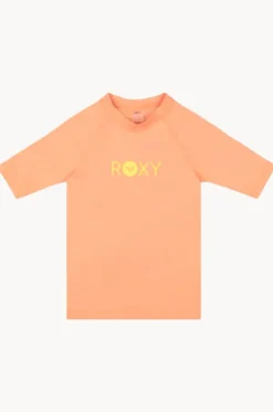 Girls Essential Short Sleeve Suntop|Roxy Clearance