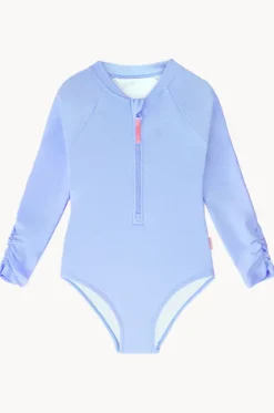 Girls Essentials Long Sleeve Sunsuit|Seafolly Girls New