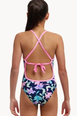 Girls Fast Flow Tie Me Tight One Piece|Funkita Hot