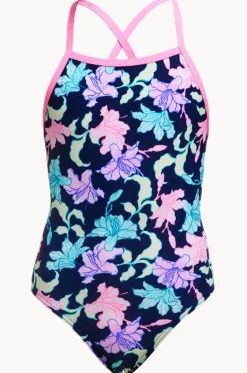 Girls Fast Flow Tie Me Tight One Piece|Funkita Hot