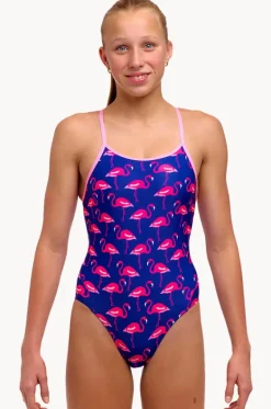 Girls Flocked Up Diamond Back One Piece|Funkita Online
