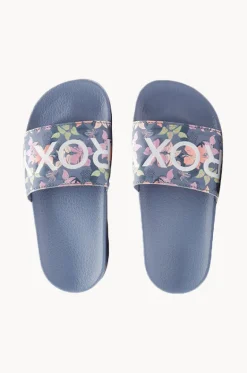 Girls Floral Slippy II Slide|Roxy Clearance