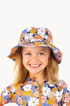 Girls Flower Power Sunhat|Babes In The Shade Outlet