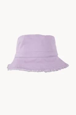 Girls Frayed Bucket Hat|Acorn