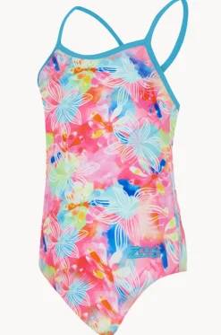 Girls Gala Yaroomba Floral One Piece|Zoggs Outlet