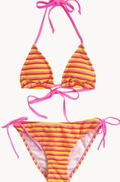 Girls Glow Burst Stripe Tri Set|Snapper Rock New