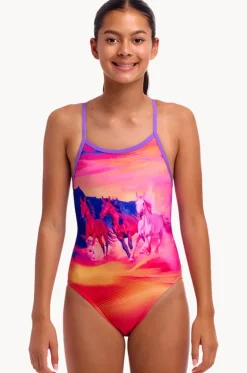 Girls Go Riding Single Strap One Piece|Funkita Clearance