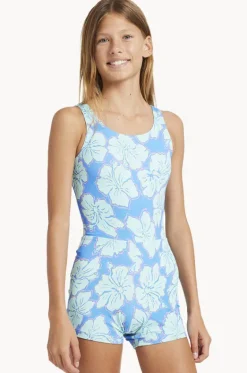 Girls Happy Hibiscus Retro One Piece|Billabong Clearance