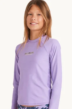 Girls Heat Wave Long Sleeve Suntop|Billabong Outlet