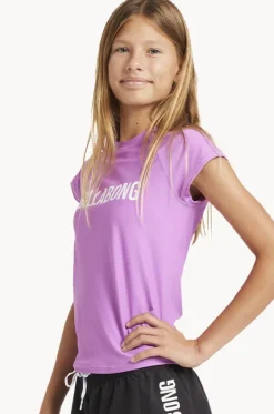 Girls Heat Wave Short Sleeve Suntop|Billabong Sale