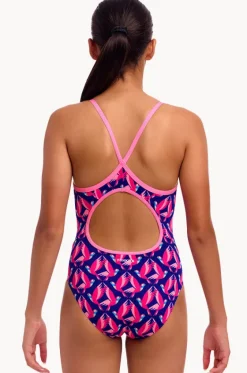 Girls Ho Hum Diamond Back One Piece|Funkita New