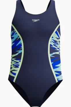 Girls Hyperboom Splice Muscleback One Piece|Speedo