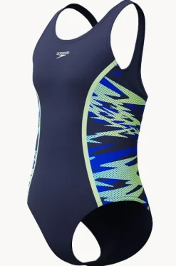 Girls Hyperboom Splice Muscleback One Piece|Speedo