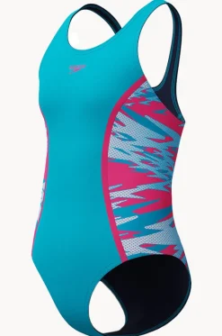 Girls Hyperboom Splice Muscleback One Piece|Speedo New