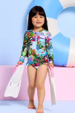 Girls La Boca Zip Sunsuit|Seafolly Girls Online
