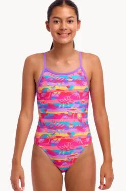 Girls Leave In Single Strap One Piece|Funkita Best