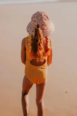 Girls Leopard Ponytail Bucket Sunhat|Bedhead Best
