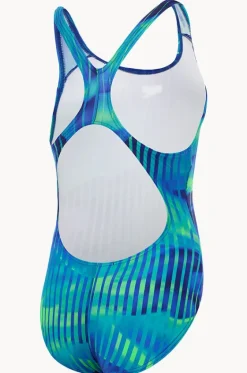 Girls Linear Lava Splashback One Piece|Speedo Outlet