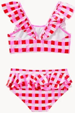 Girls Lollipop Check Crop Set|Milky New