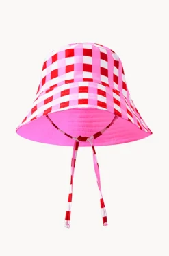 Girls Lollipop Check Swim Hat|Milky Online
