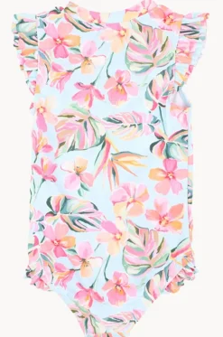 Girls Lou Short Sleeve Sunsuit|Minihaha New