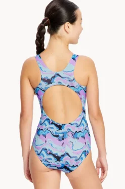 Girls Marble Performance Racerback One Piece|Modibodi Discount