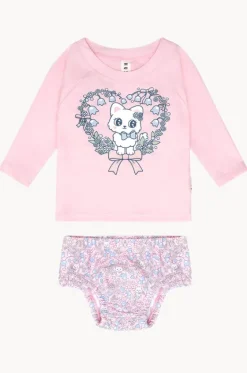 Girls Meow Meow Suntop Set|Huxbaby Clearance