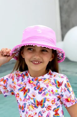 Girls Miss Aloha Reversible Sunhat|Salty Ink Clearance