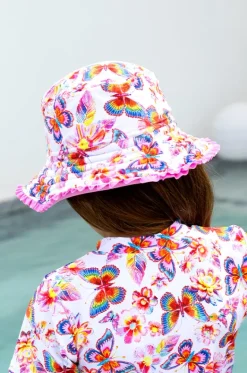 Girls Miss Aloha Reversible Sunhat|Salty Ink Clearance