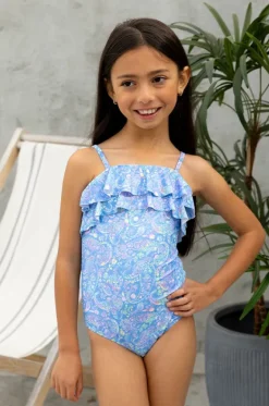 Girls Miss Mystical Frill Tube One Piece|Salty Ink Online