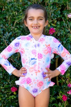 Girls Miss Long Sleeve Sunsuit|Salty Ink Discount