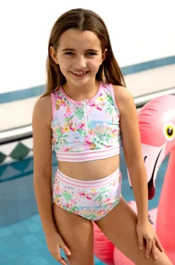 Girls Miss Vacay Crop Set|Salty Ink Clearance