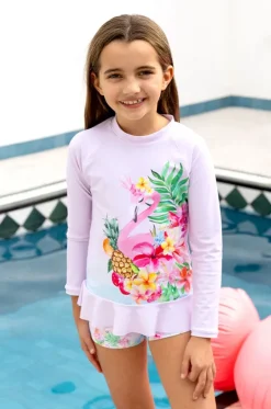 Girls Miss Vacay Long Sleeve Suntop Set|Salty Ink Discount