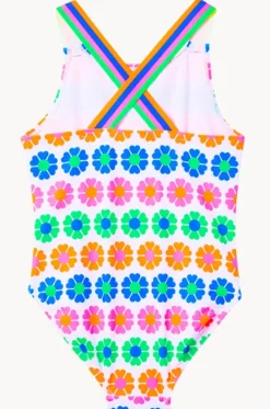 Girls Neon Fun Sporty One Piece|Milky Discount