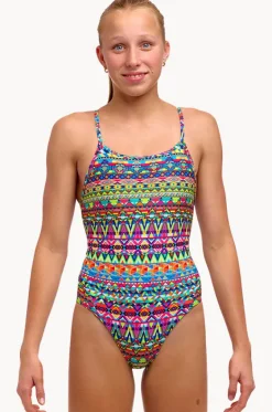 Girls Packed Up Diamond Back One Piece|Funkita Clearance