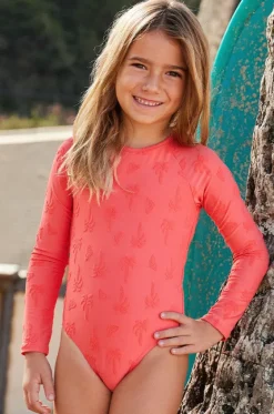 Girls Palm Tree Sunsuit|Roxy New