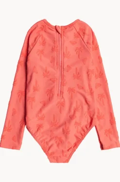 Girls Palm Tree Sunsuit|Roxy New