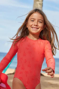 Girls Palm Tree Sunsuit|Roxy New