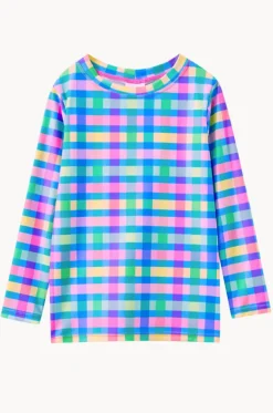 Girls Picnic Check Suntop|Milky Best