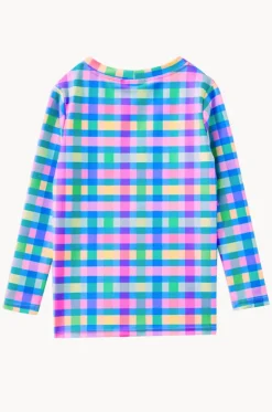 Girls Picnic Check Suntop|Milky Best